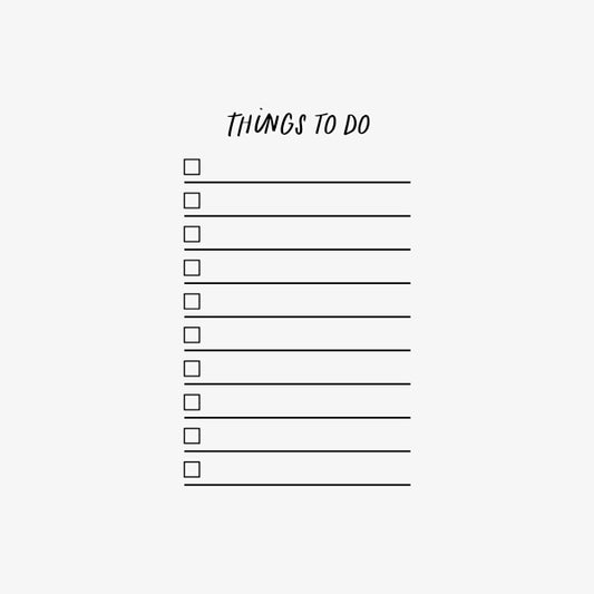 Things To Do Stamp
