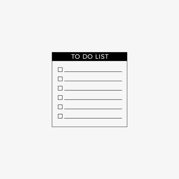 To Do List Stamp