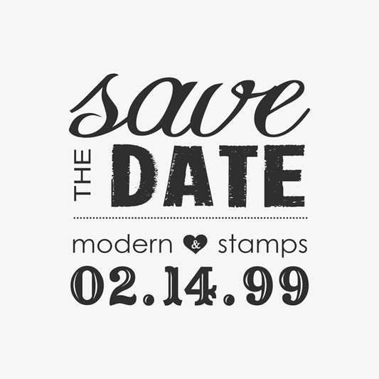 Save the Date Wedding Stamp