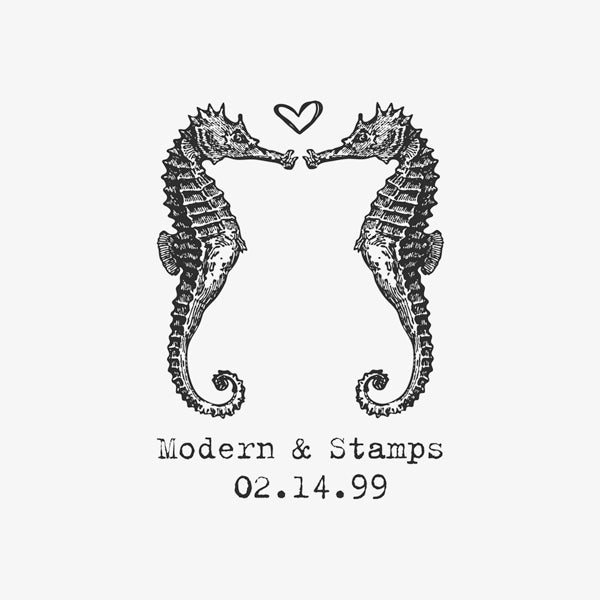 Wedding Seahorse Stamp