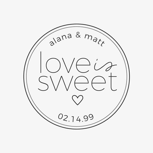 Love is Sweet Wedding Stamp